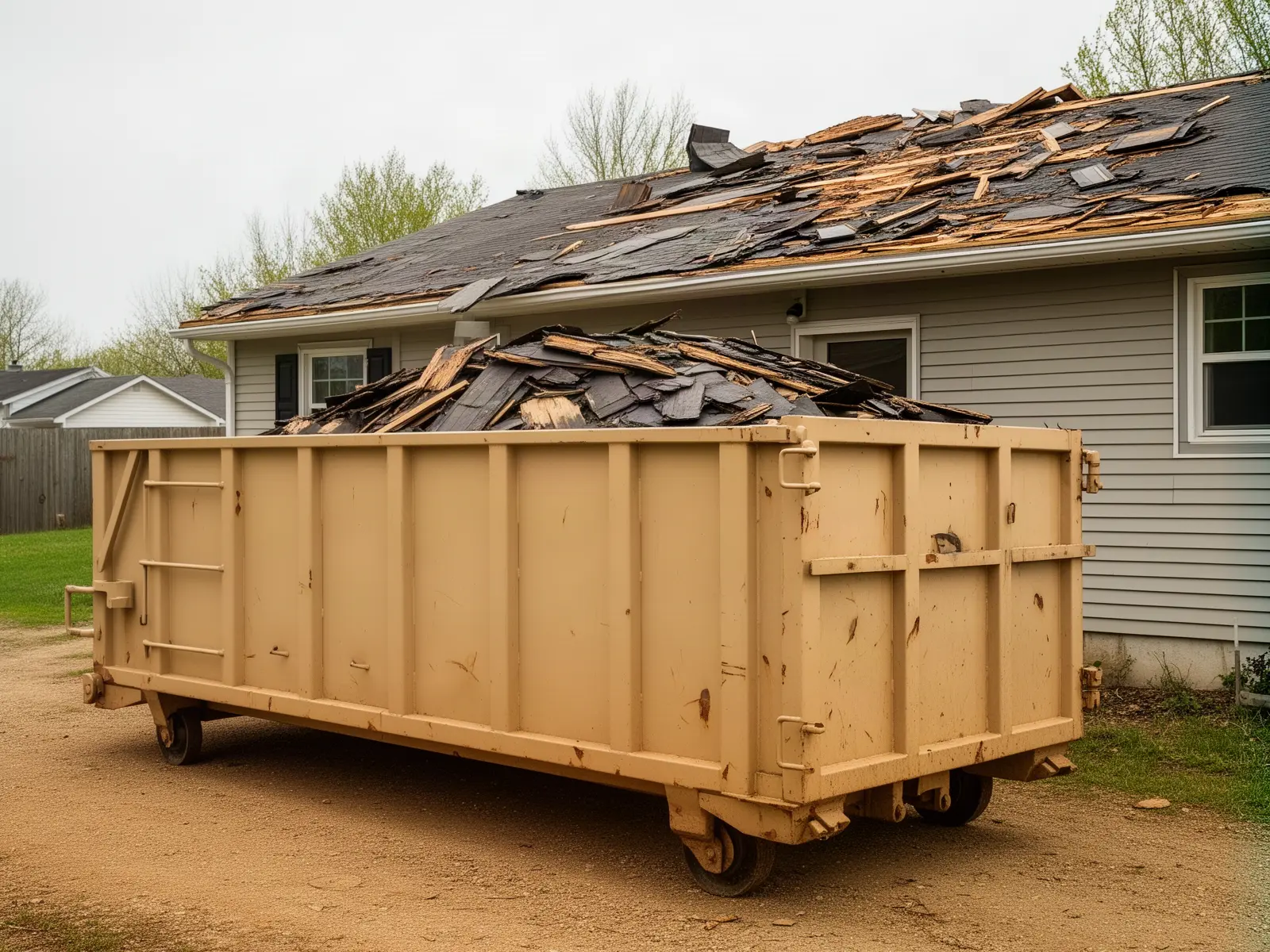 Roll-off dumpster from Reliable Dumpster Rentals in Westport, CT